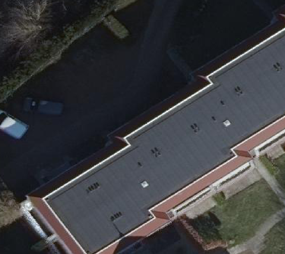 True ortho luchtfoto van Burgh-Haamstede met zicht op woning