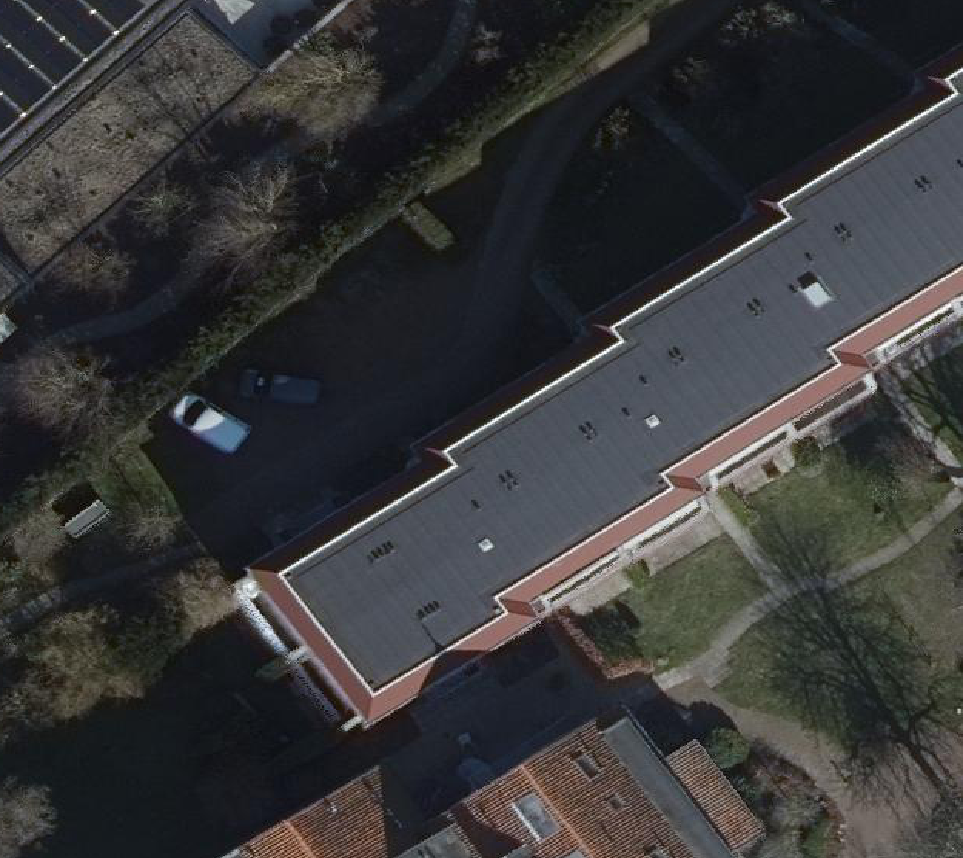 True ortho Luchtfoto op daksegment