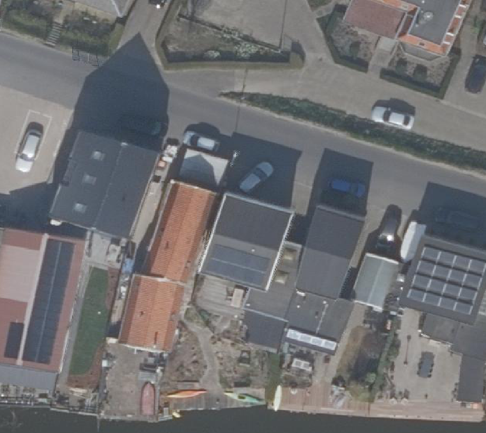 True ortho Luchtfoto op daksegment