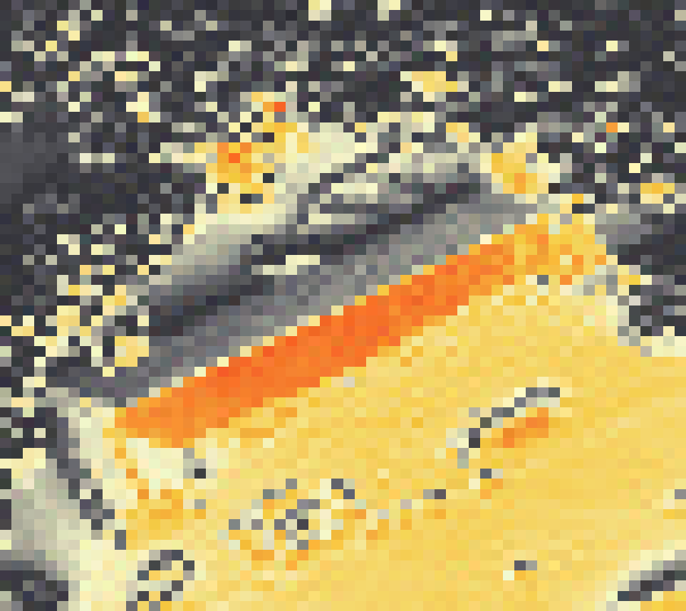 PV-irradiatie op daksegment ingezoomd met intensiteitsverdeling van zonlicht