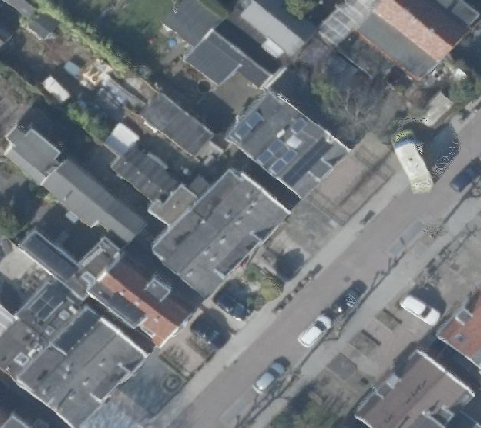 True ortho Luchtfoto op daksegment