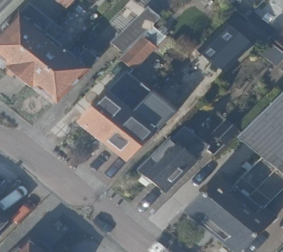 True ortho Luchtfoto op daksegment