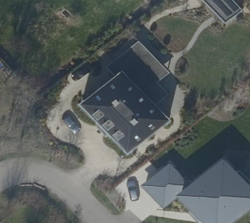 True ortho Luchtfoto op daksegment