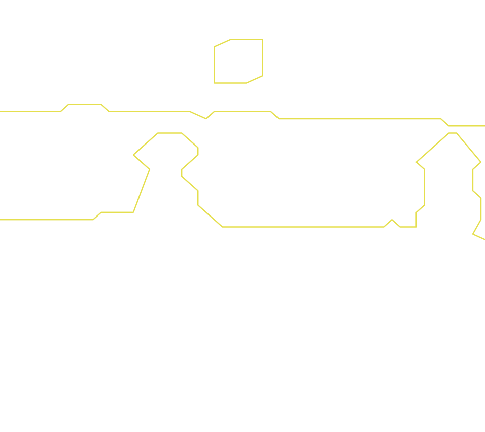 Daksegment ingezoomd met contourlijnen en structuurweergave