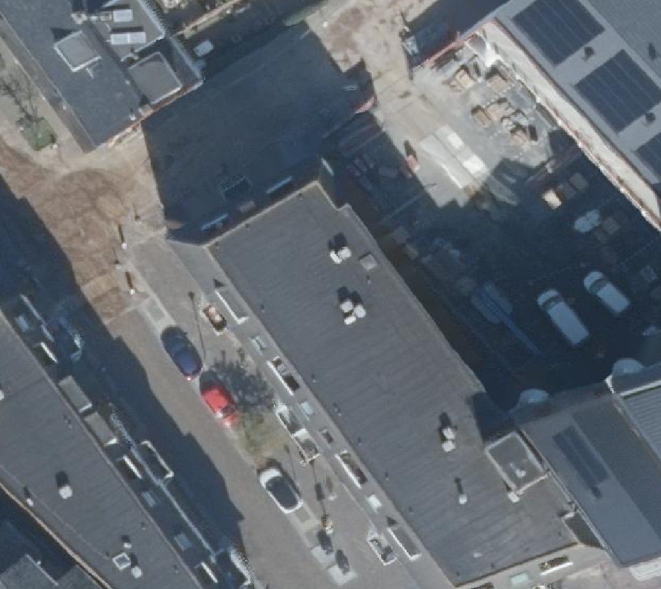 True ortho Luchtfoto op daksegment