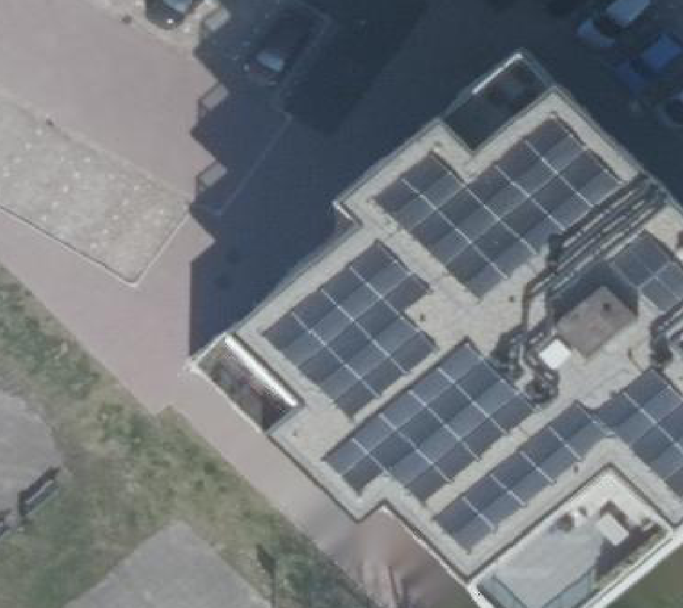 True ortho luchtfoto van Uithoorn met zicht op woning