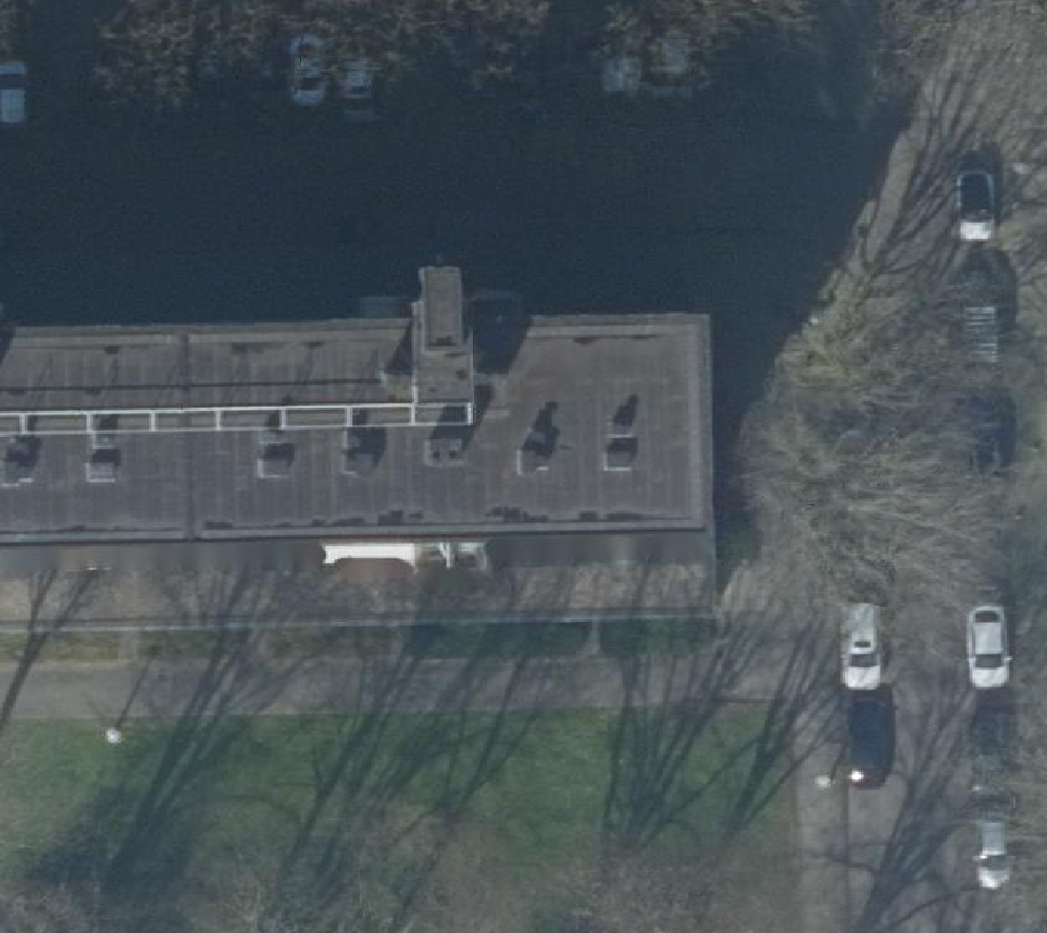 True ortho Luchtfoto op daksegment