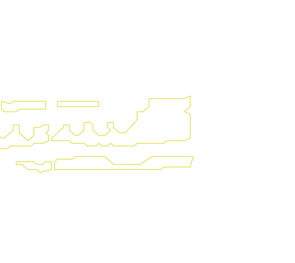 Daksegment met contourlijnen en structuurweergave