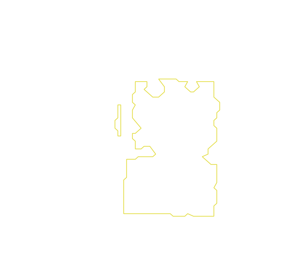 Daksegment met contourlijnen en structuurweergave