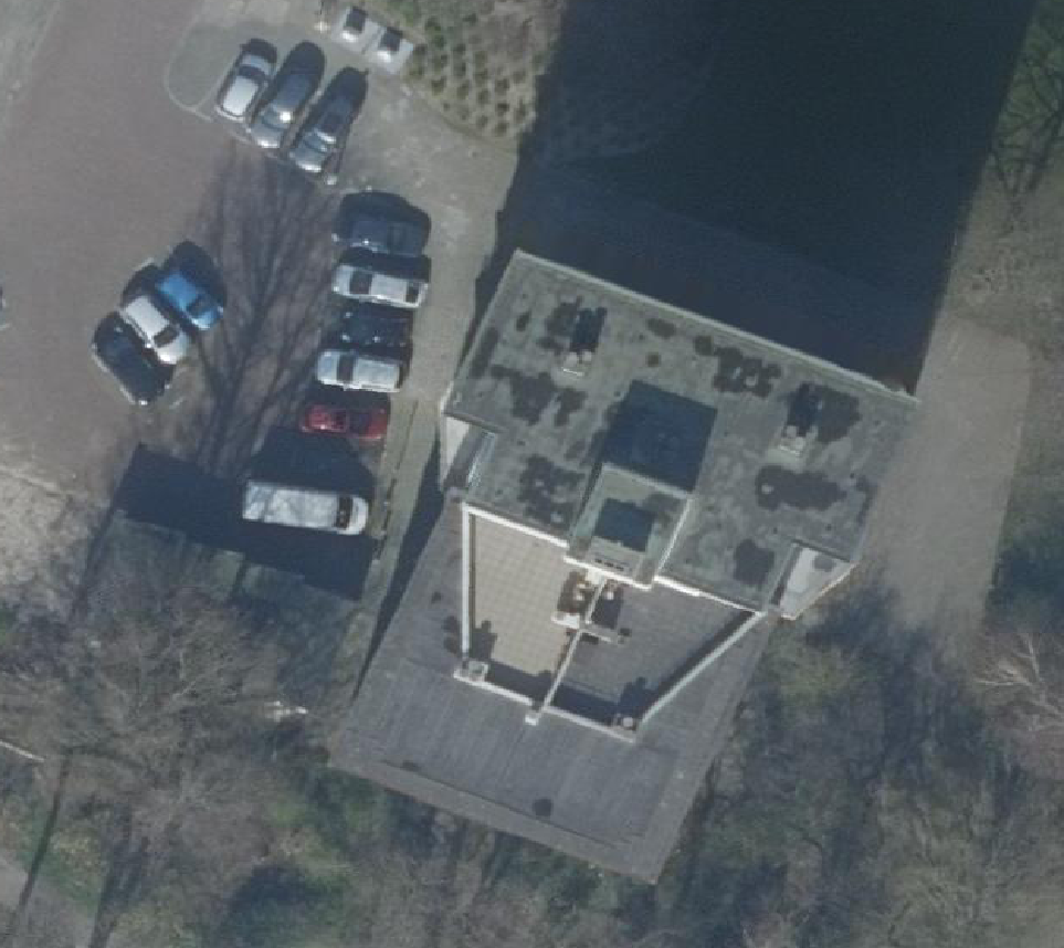 True ortho Luchtfoto op daksegment