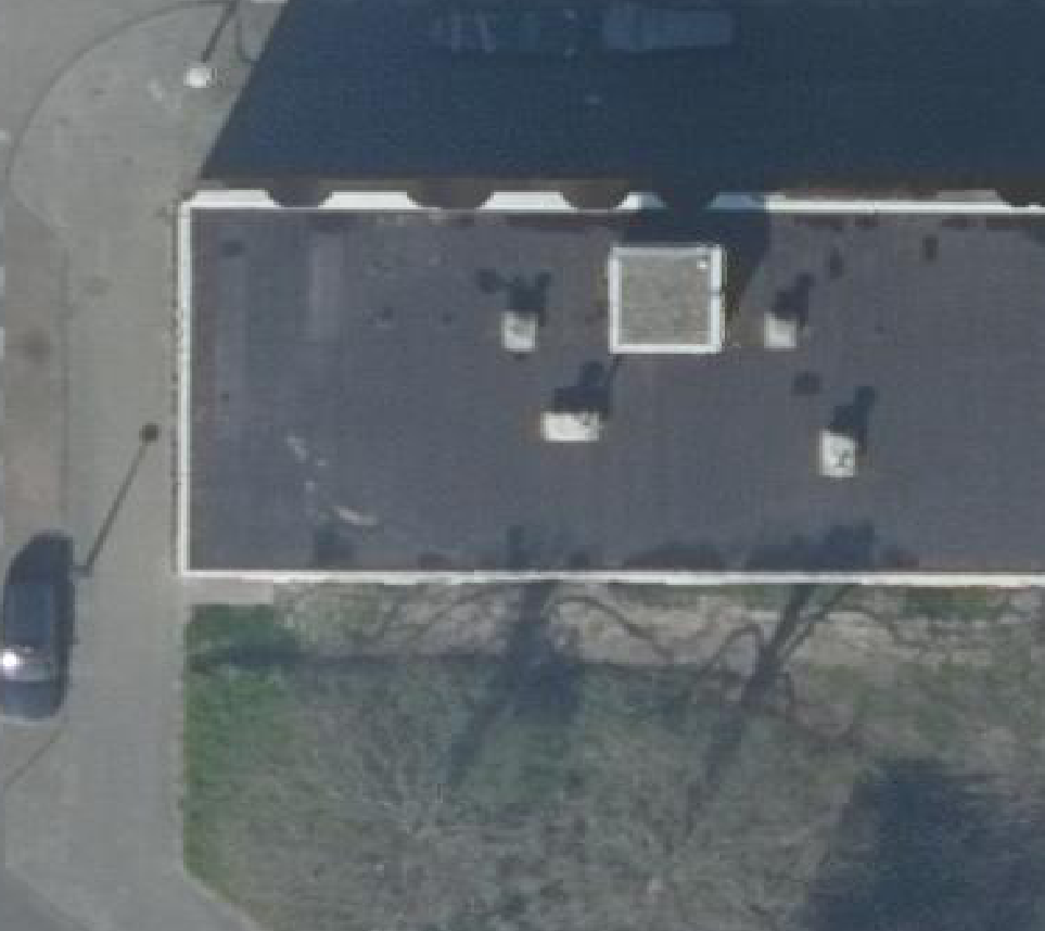True ortho luchtfoto van Amsterdam met zicht op woning