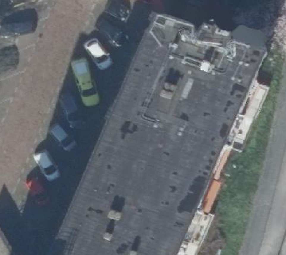 True ortho luchtfoto van Amstelveen met zicht op woning