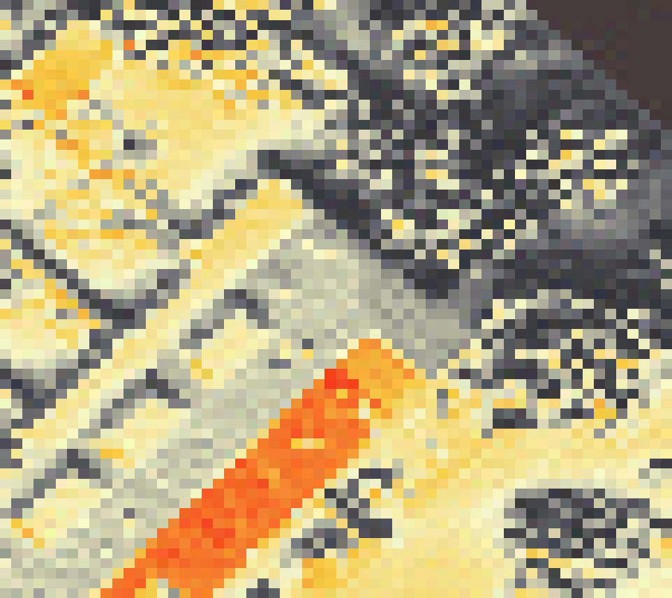 PV-irradiatie op daksegment ingezoomd met intensiteitsverdeling van zonlicht