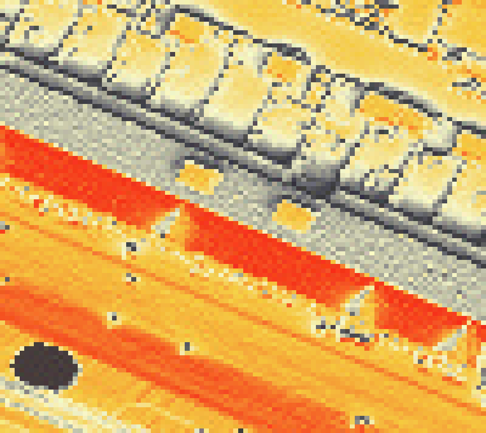 PV-irradiatie op daksegment met intensiteitsverdeling van zonlicht