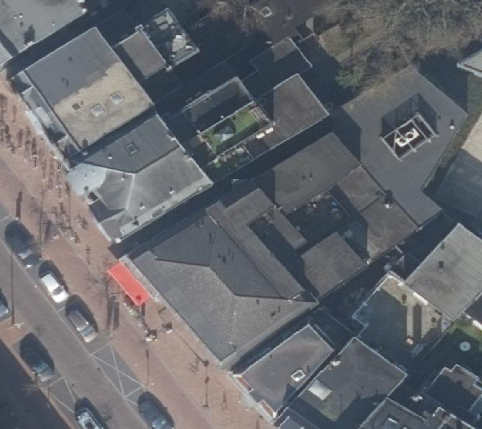 True ortho Luchtfoto op daksegment