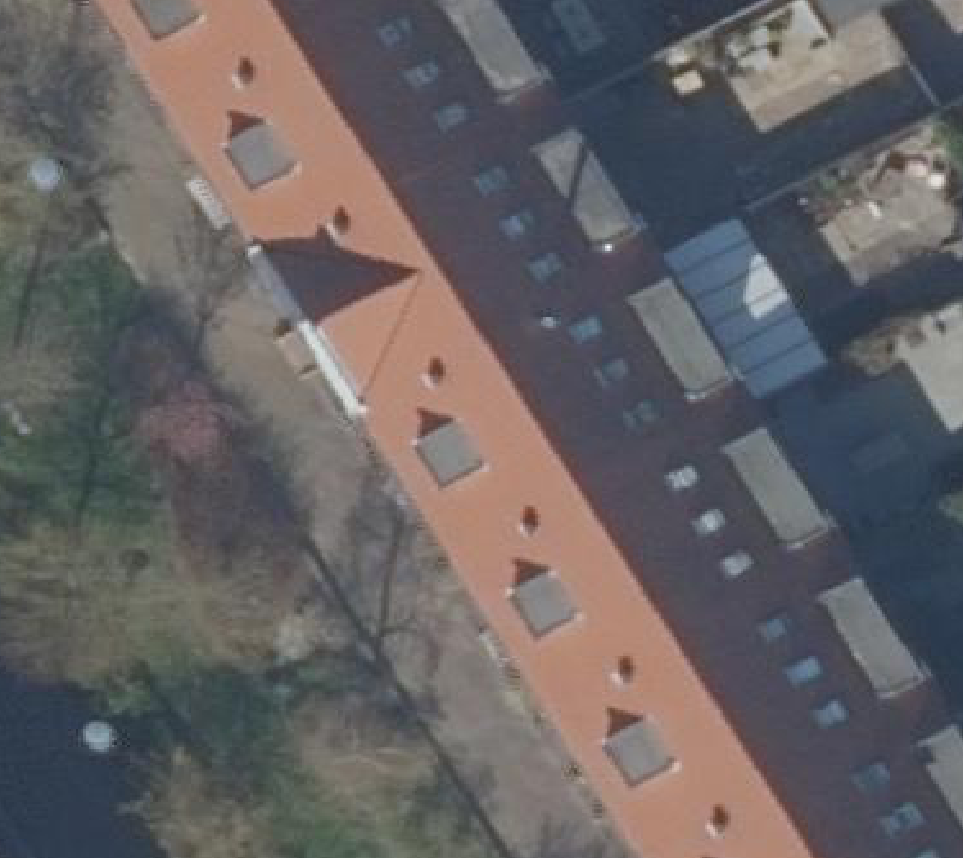 True ortho luchtfoto van Aalsmeer met zicht op woning
