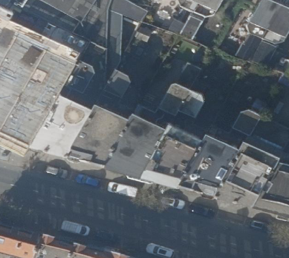 True ortho Luchtfoto op daksegment