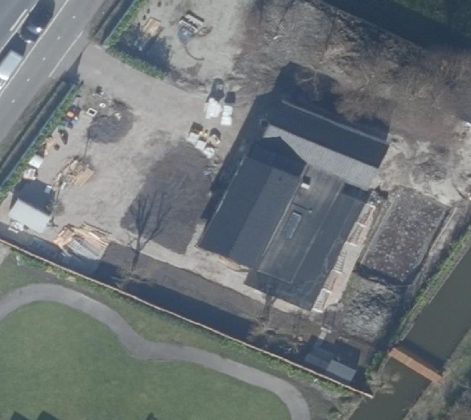 True ortho Luchtfoto op daksegment