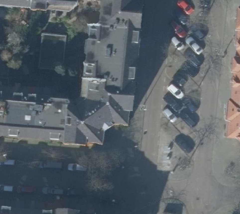 True ortho Luchtfoto op daksegment