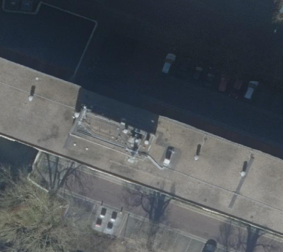 True ortho Luchtfoto op daksegment