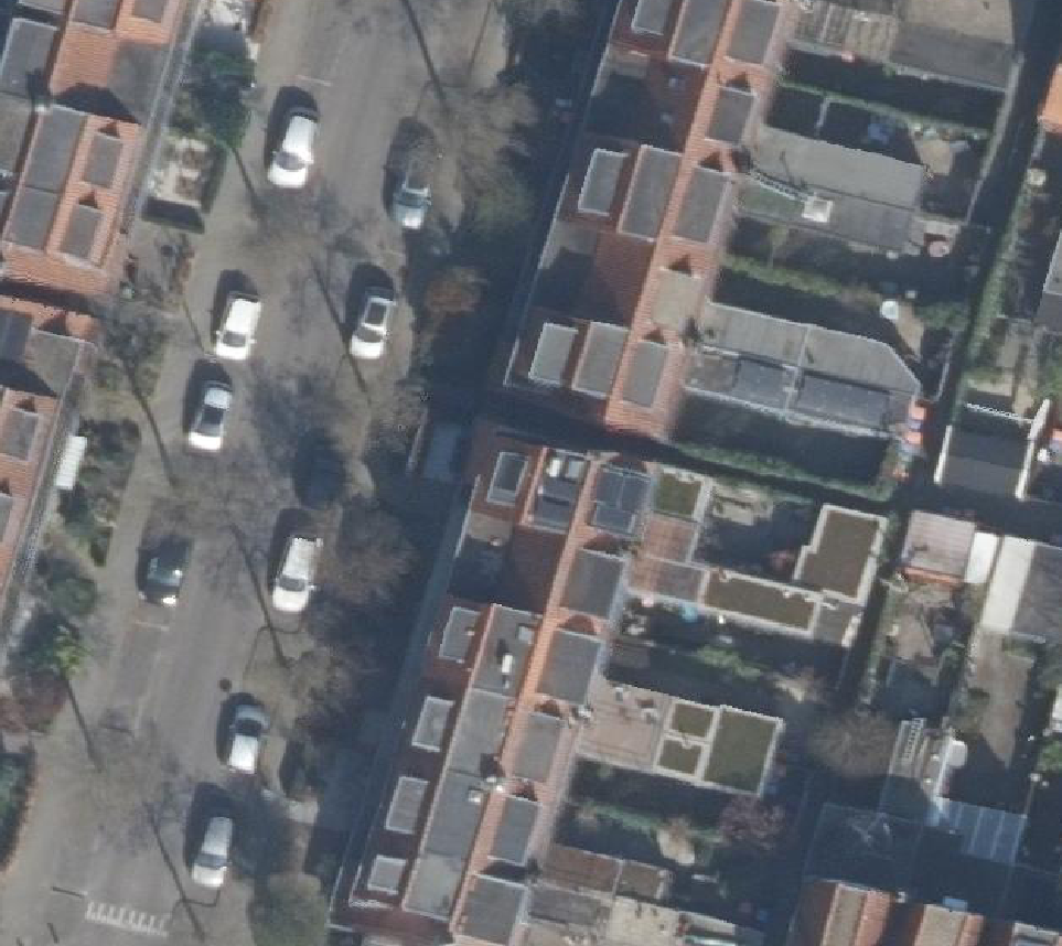 True ortho Luchtfoto op daksegment