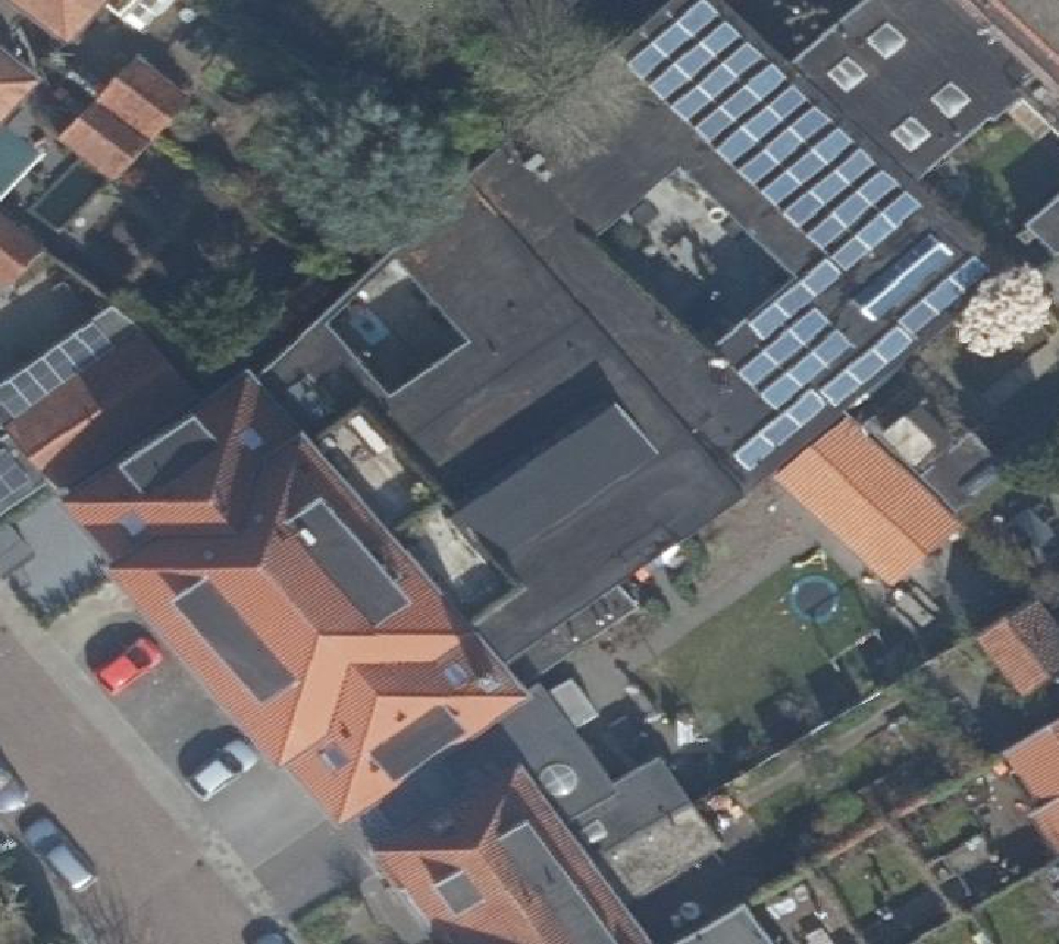 True ortho Luchtfoto op daksegment