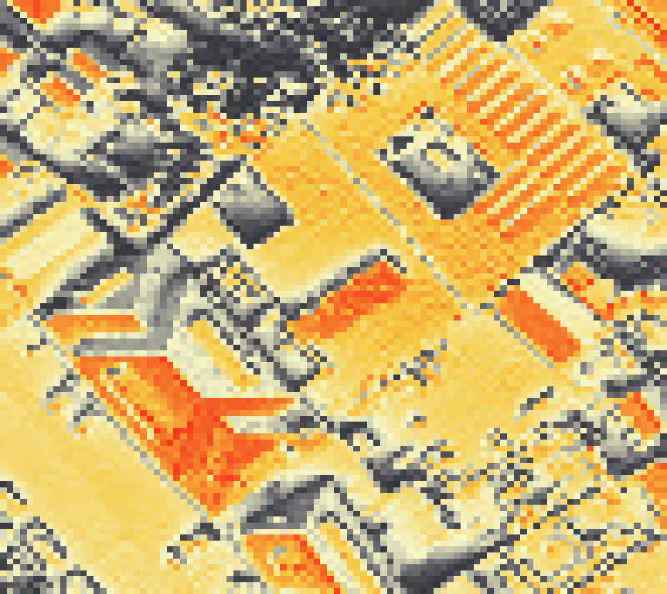 PV-irradiatie op daksegment met intensiteitsverdeling van zonlicht