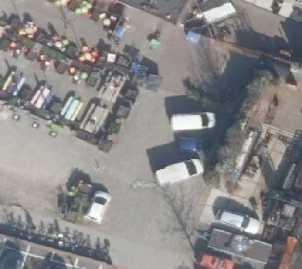True ortho luchtfoto van Amersfoort met zicht op woning
