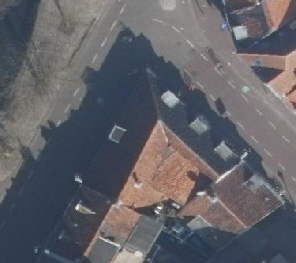 True ortho luchtfoto van Amersfoort met zicht op woning