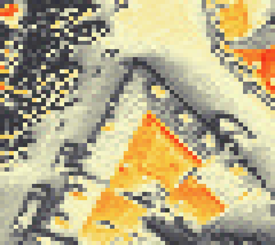 PV-irradiatie op daksegment ingezoomd met intensiteitsverdeling van zonlicht