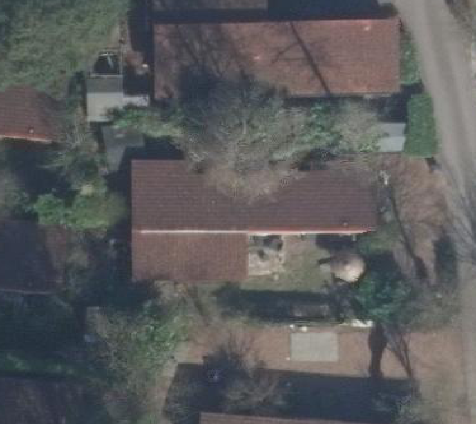 True ortho luchtfoto van Amersfoort met zicht op woning