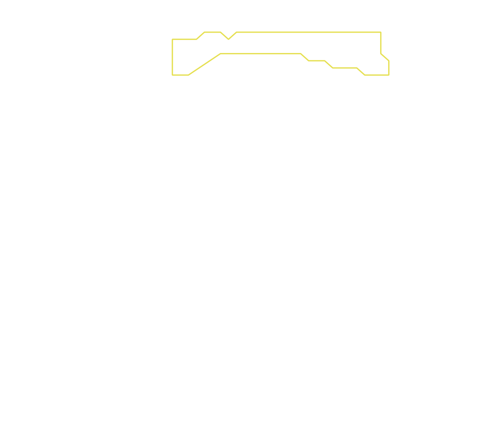 Daksegment ingezoomd met contourlijnen en structuurweergave