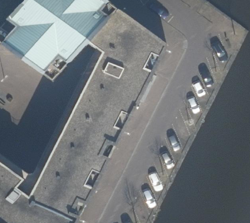 True ortho Luchtfoto op daksegment