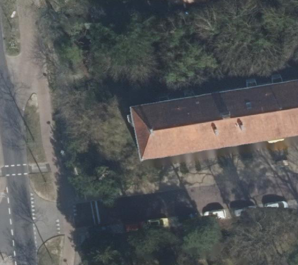 True ortho Luchtfoto op daksegment