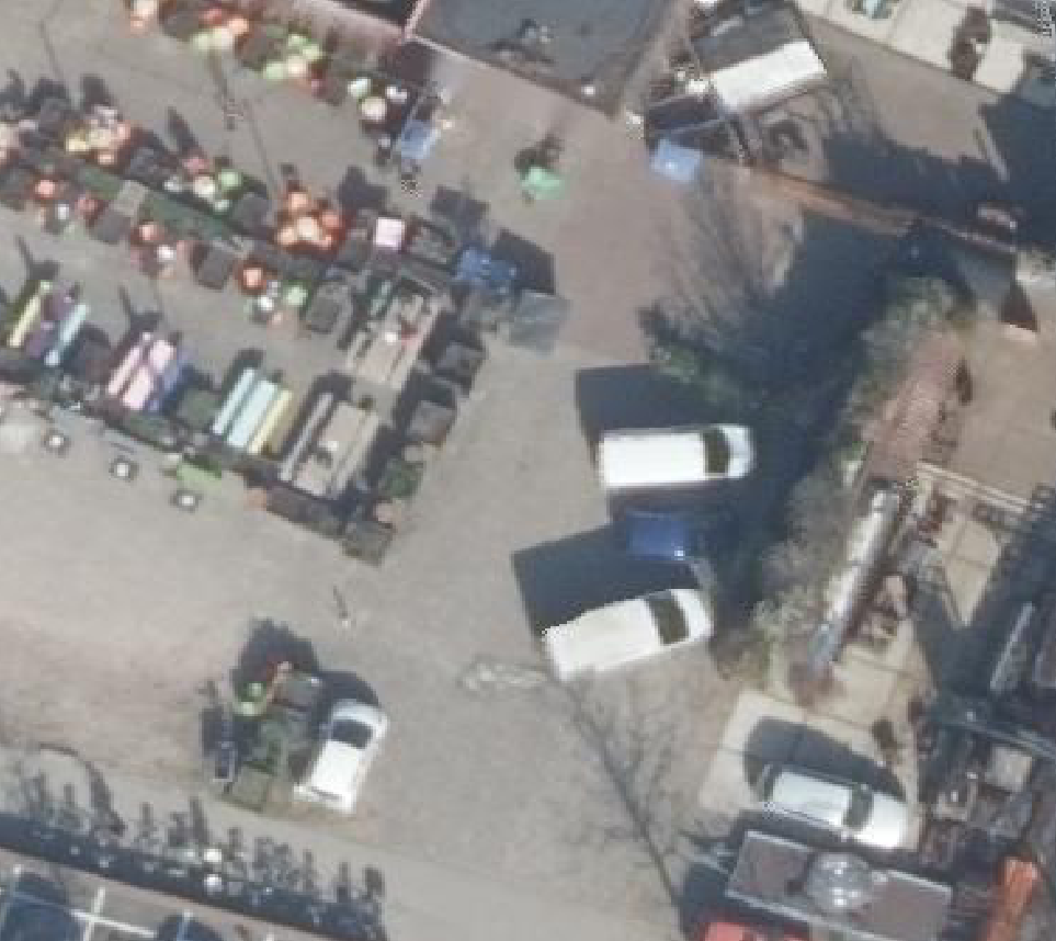 True ortho luchtfoto van Amersfoort met zicht op woning