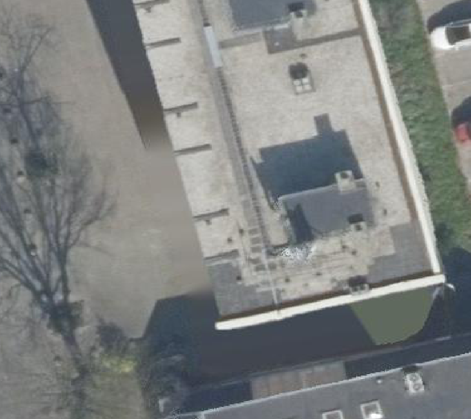 True ortho luchtfoto van Amersfoort met zicht op woning