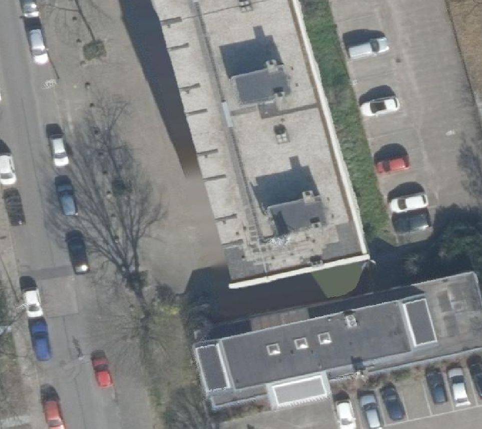 True ortho Luchtfoto op daksegment