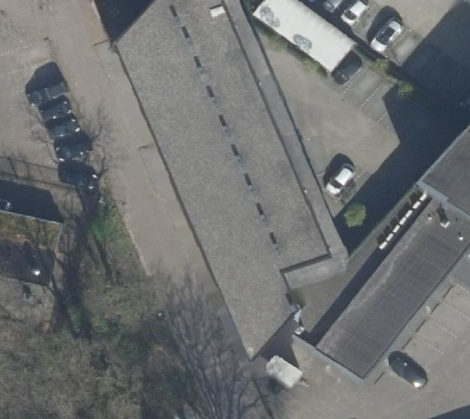 True ortho Luchtfoto op daksegment
