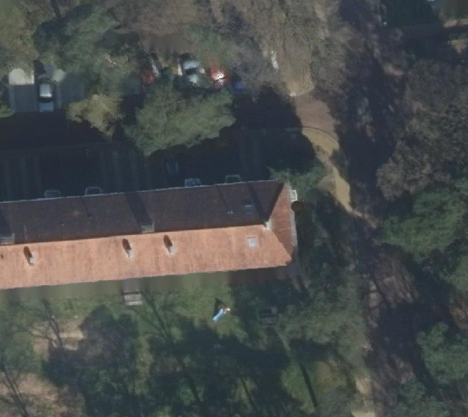 True ortho Luchtfoto op daksegment