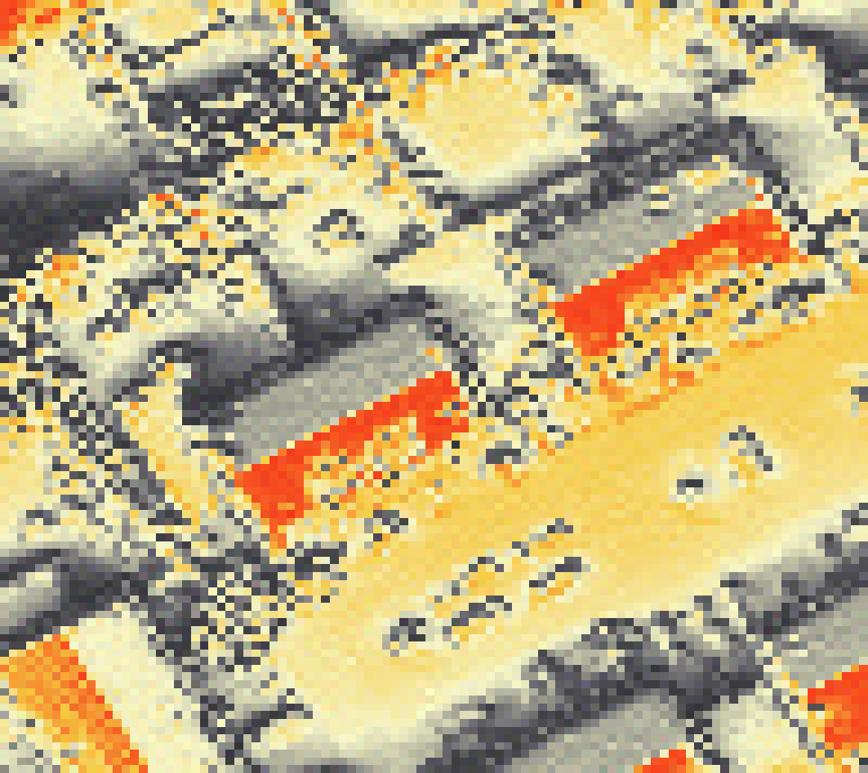 PV-irradiatie op daksegment met intensiteitsverdeling van zonlicht