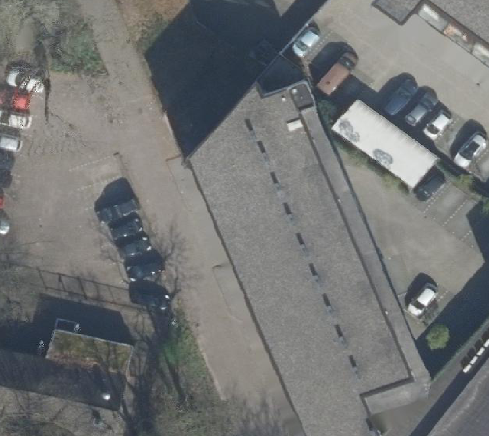 True ortho Luchtfoto op daksegment