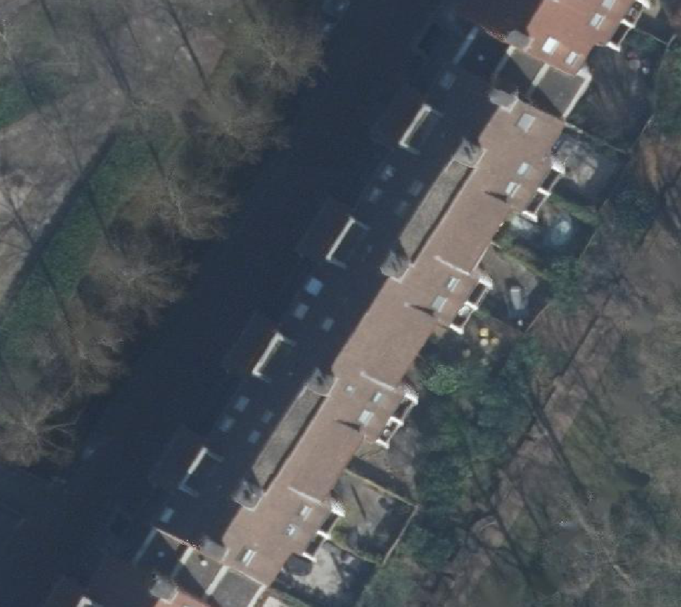 True ortho Luchtfoto op daksegment