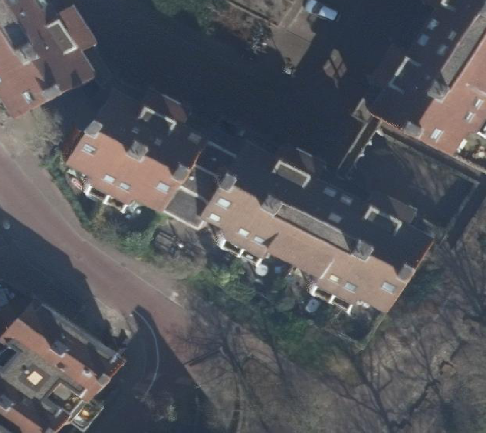 True ortho Luchtfoto op daksegment