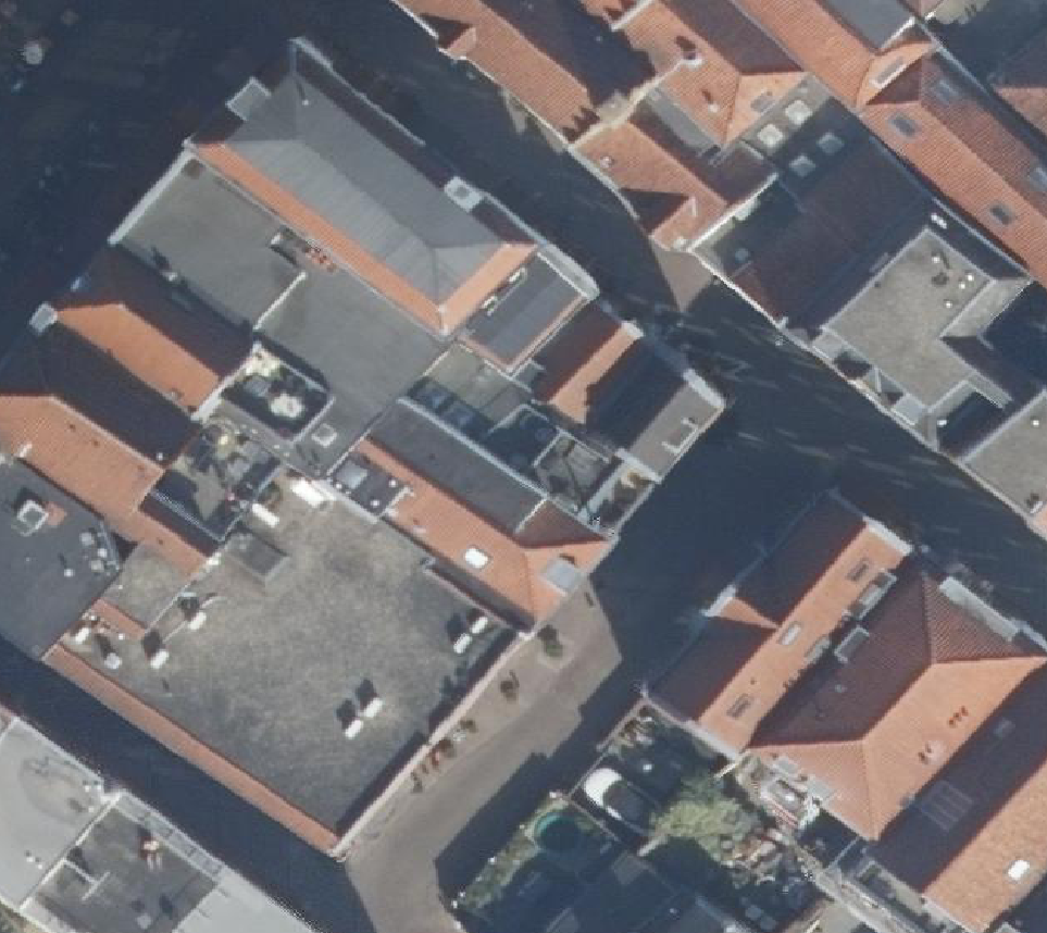 True ortho Luchtfoto op daksegment