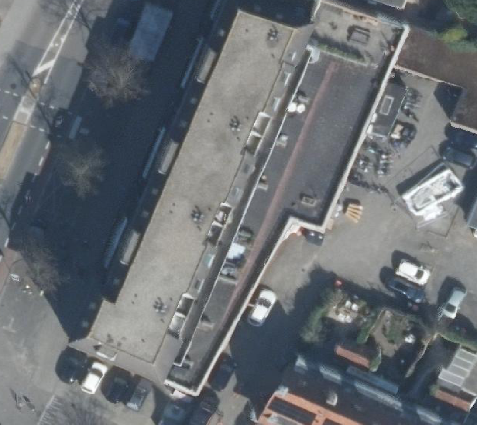 True ortho Luchtfoto op daksegment