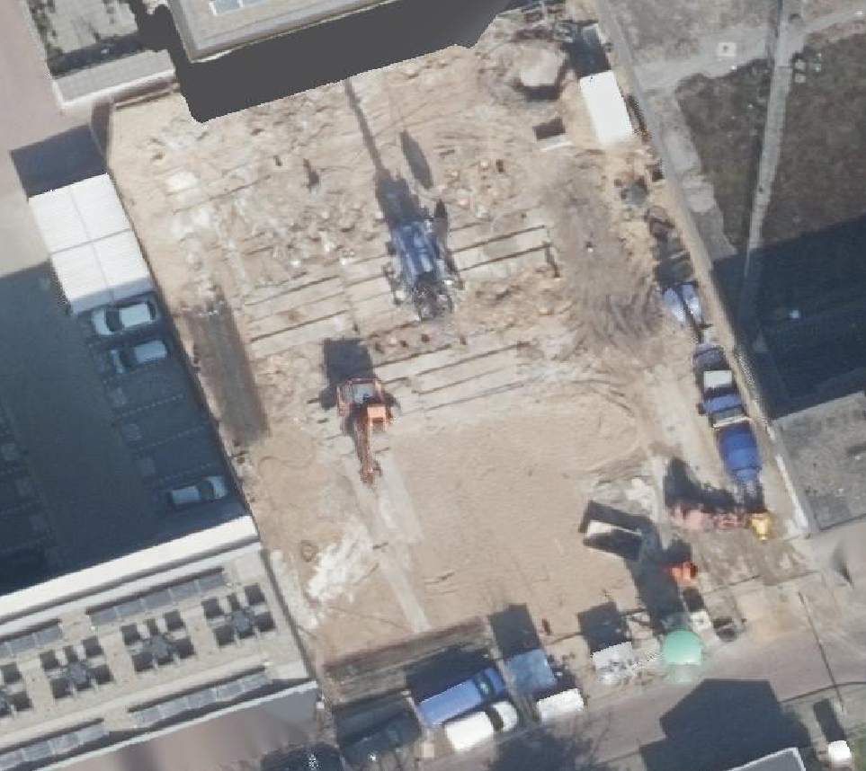 True ortho Luchtfoto op daksegment