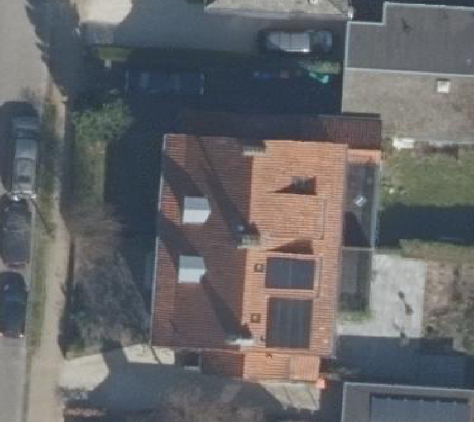 True ortho luchtfoto van Amersfoort met zicht op woning