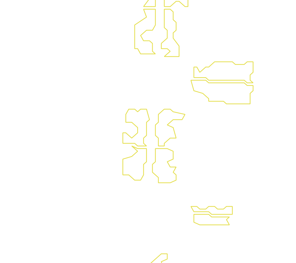 Daksegment met contourlijnen en structuurweergave