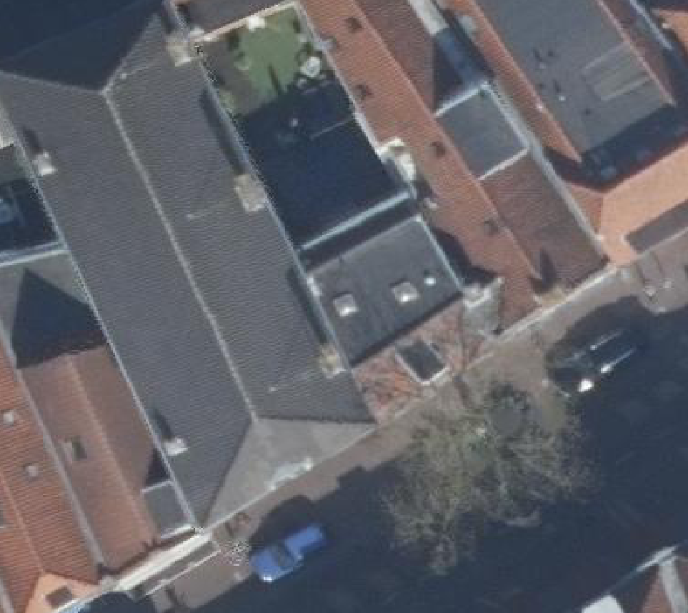 True ortho luchtfoto van Amersfoort met zicht op woning
