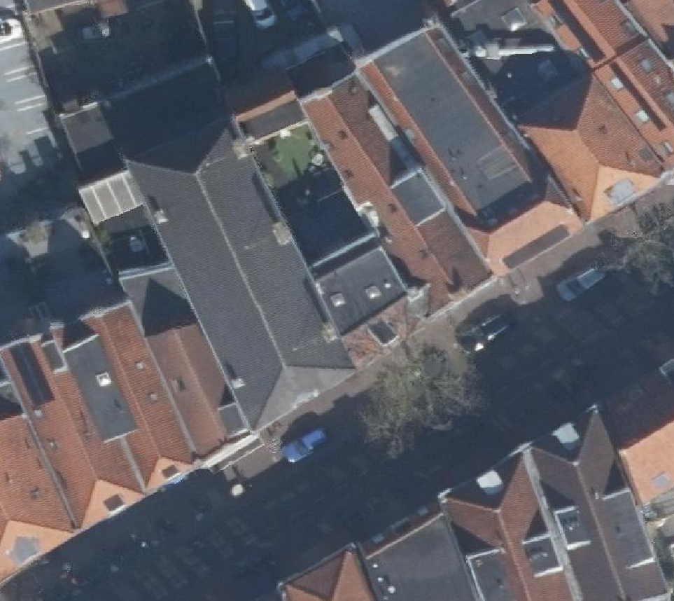 True ortho Luchtfoto op daksegment